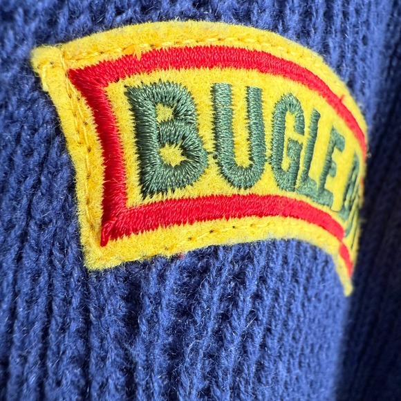 Vintage Bugle Boy Cardigan Sweater Womens Small 8-10 Collegiate 90s Chunky Knit - Picture 5 of 11